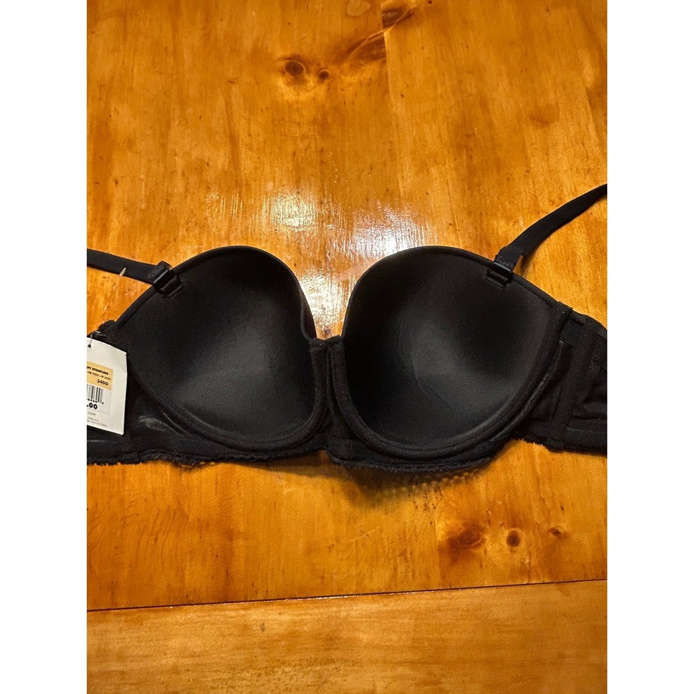 Calvin Klein Customized Lift Strapless Bra Black 34DD F3180 Full Coverage NWT - Picture 8 of 10